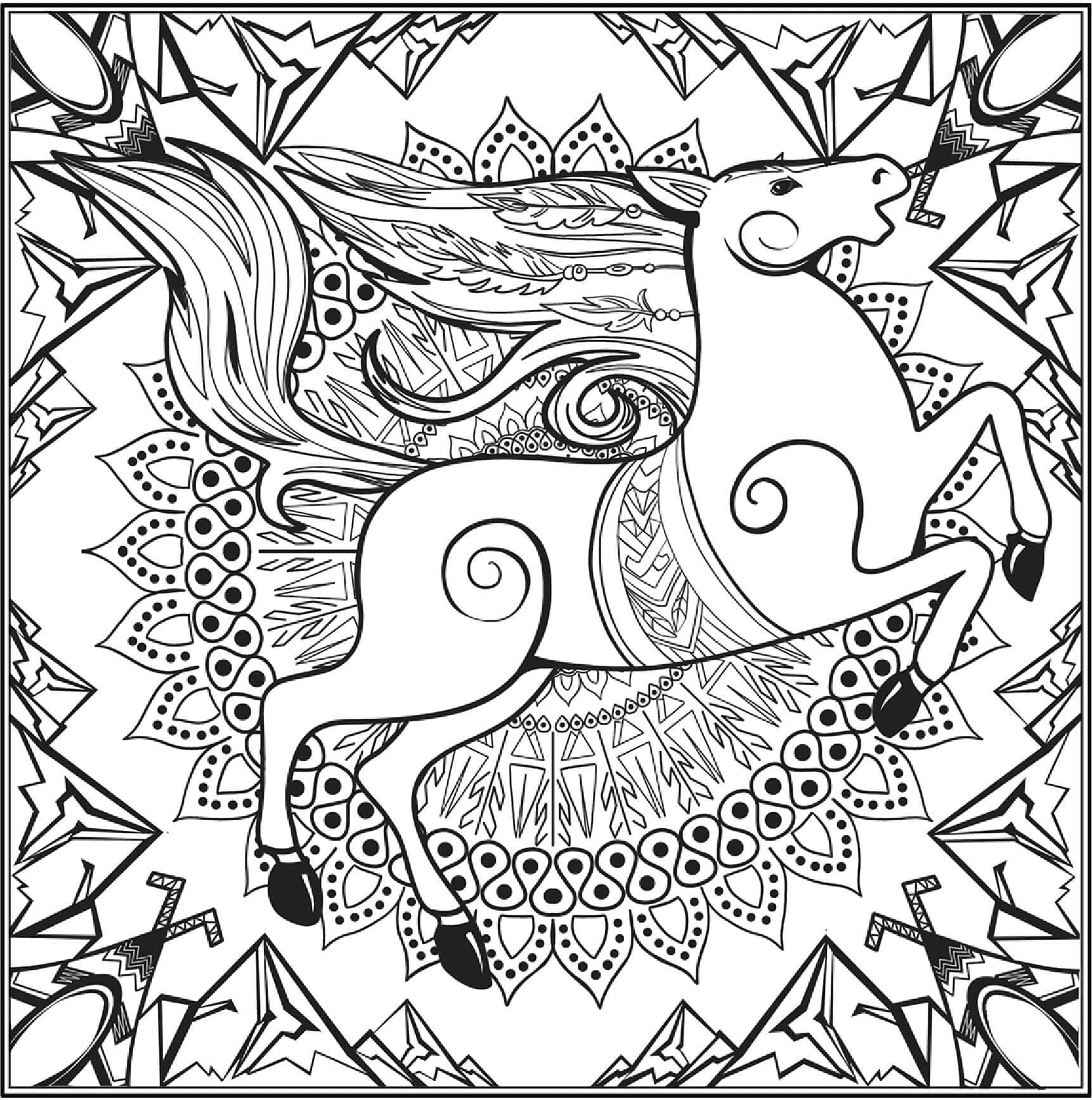 Mandalas Cheval 17
